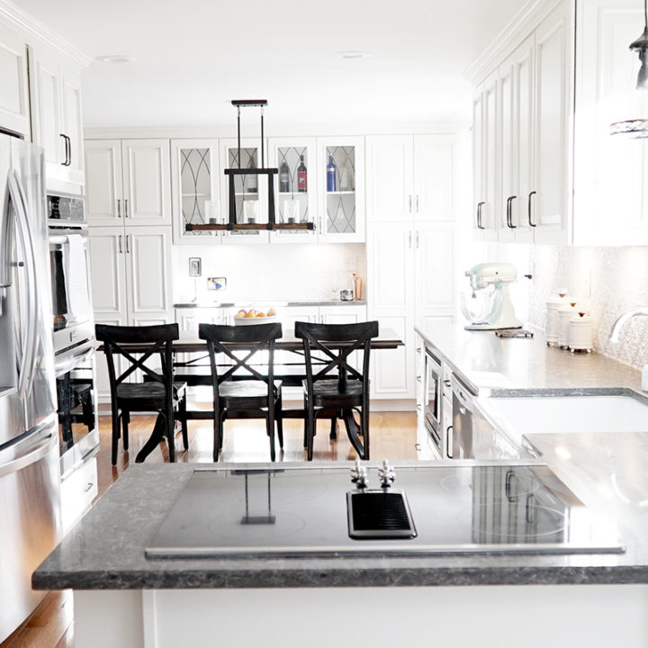 White Vintage Kitchen in Arlington