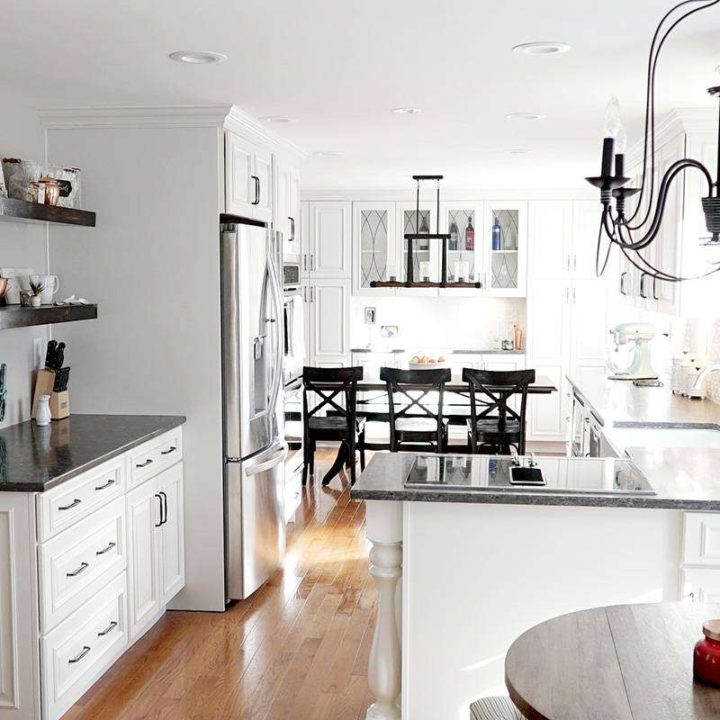 White Vintage Kitchen in Arlington